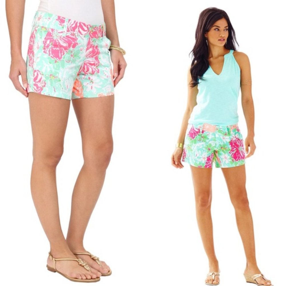 PRICE DROP ↓  Lilly Pulitzer Poolside Beach Print Callahan Shorts size 00